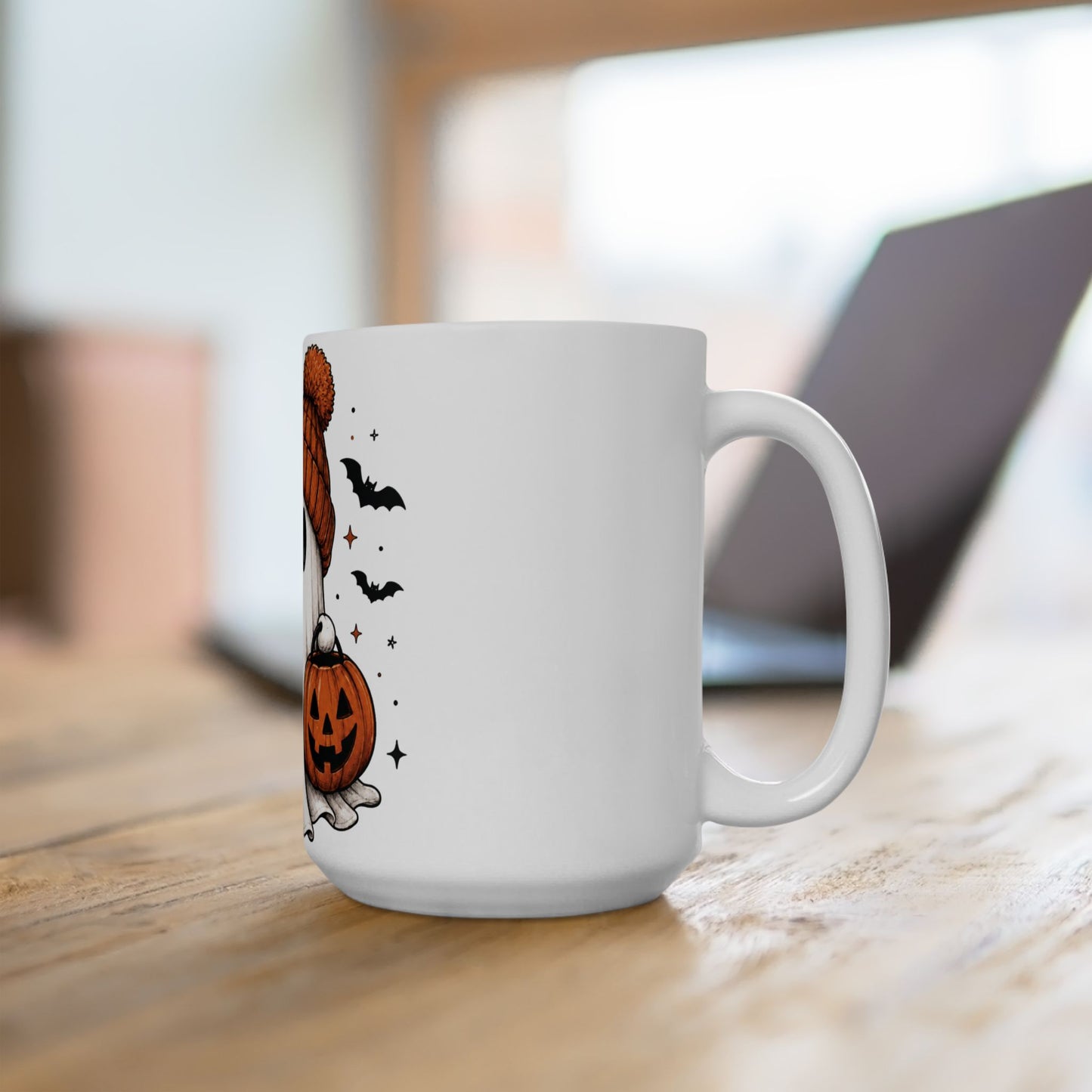 Cozy Ghost & Pumpkin Mug