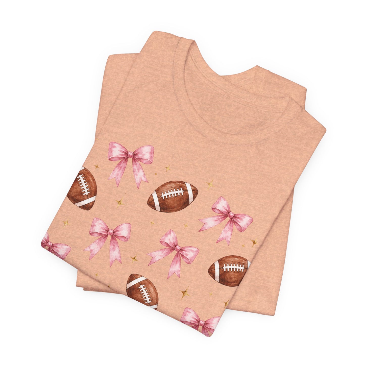 Football & Pink Bows Tee