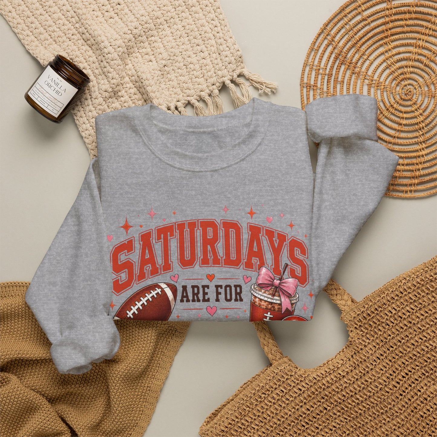 Saturdays Are For Football Crewneck Sweatshirt