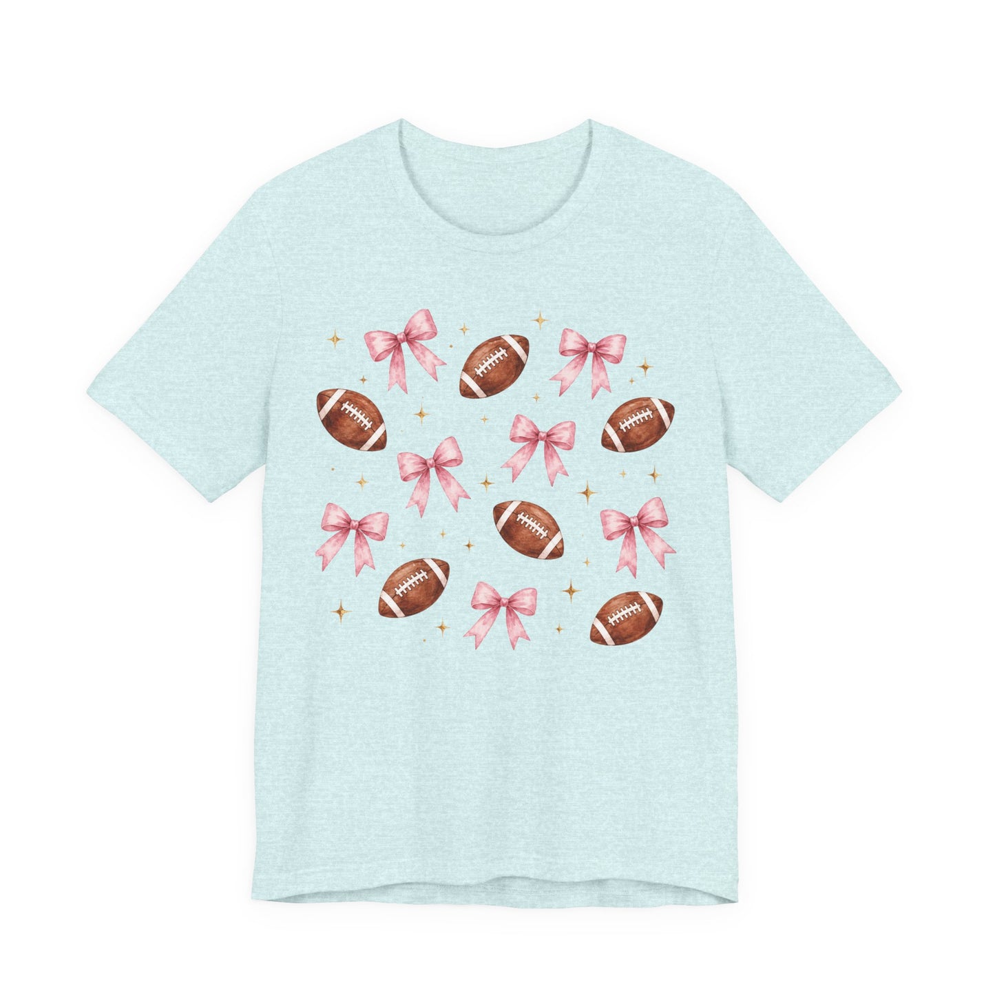 Football & Pink Bows Tee