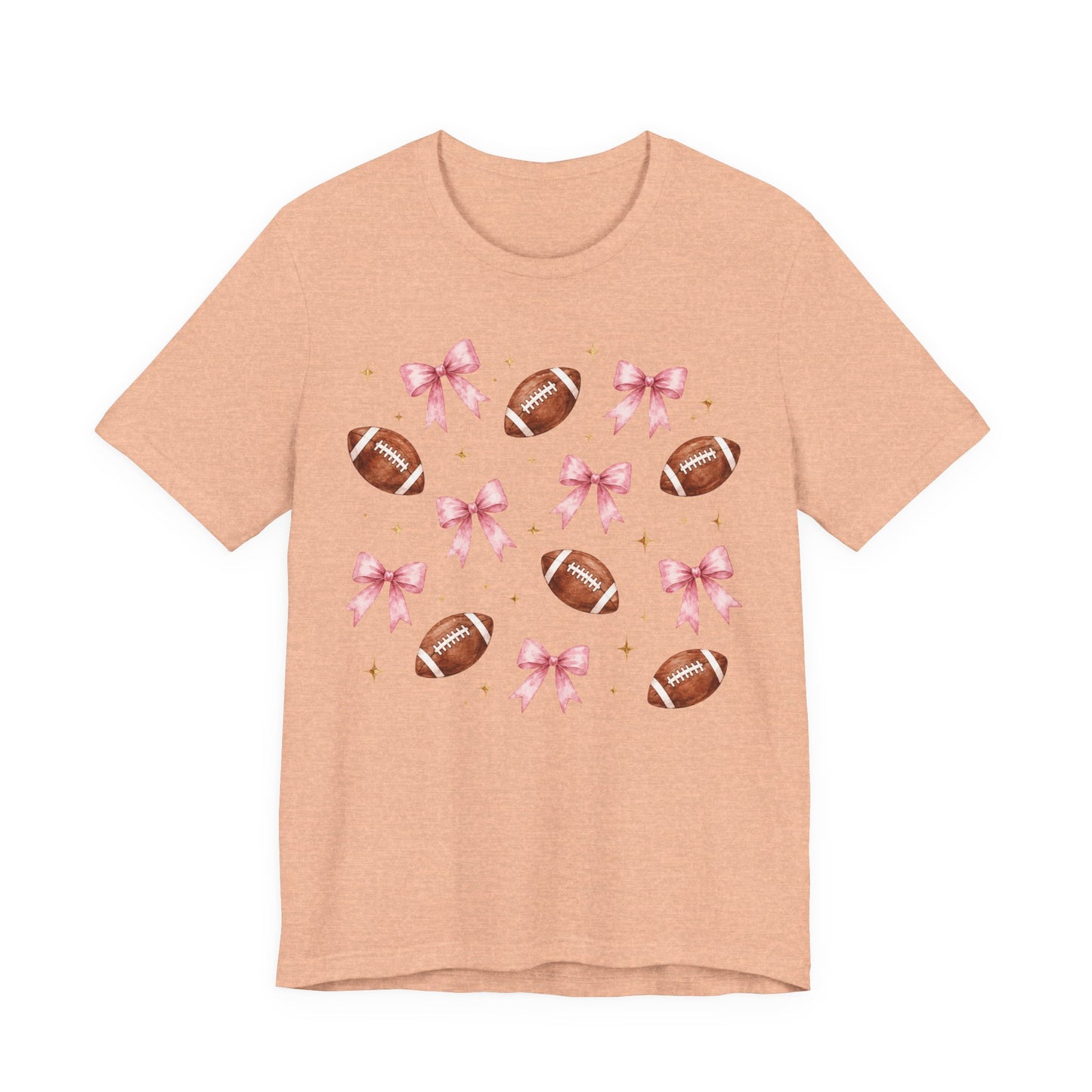 Football & Pink Bows Tee
