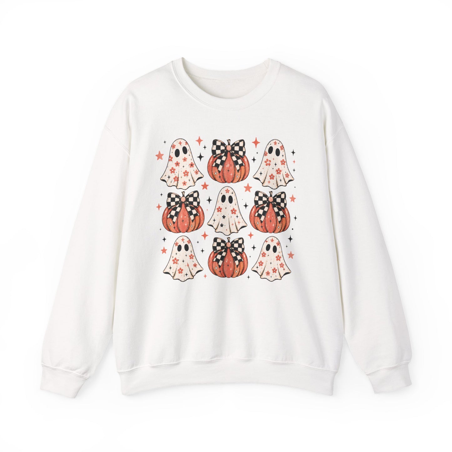 Spooky Ghost & Pumpkin Sweatshirt