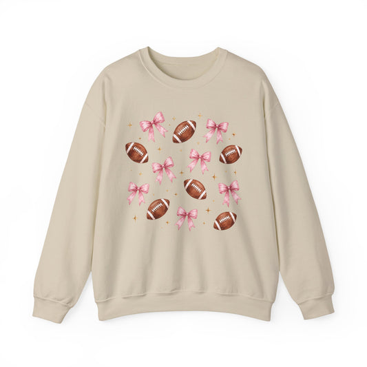 Football & Pink Bows Sweatshirt