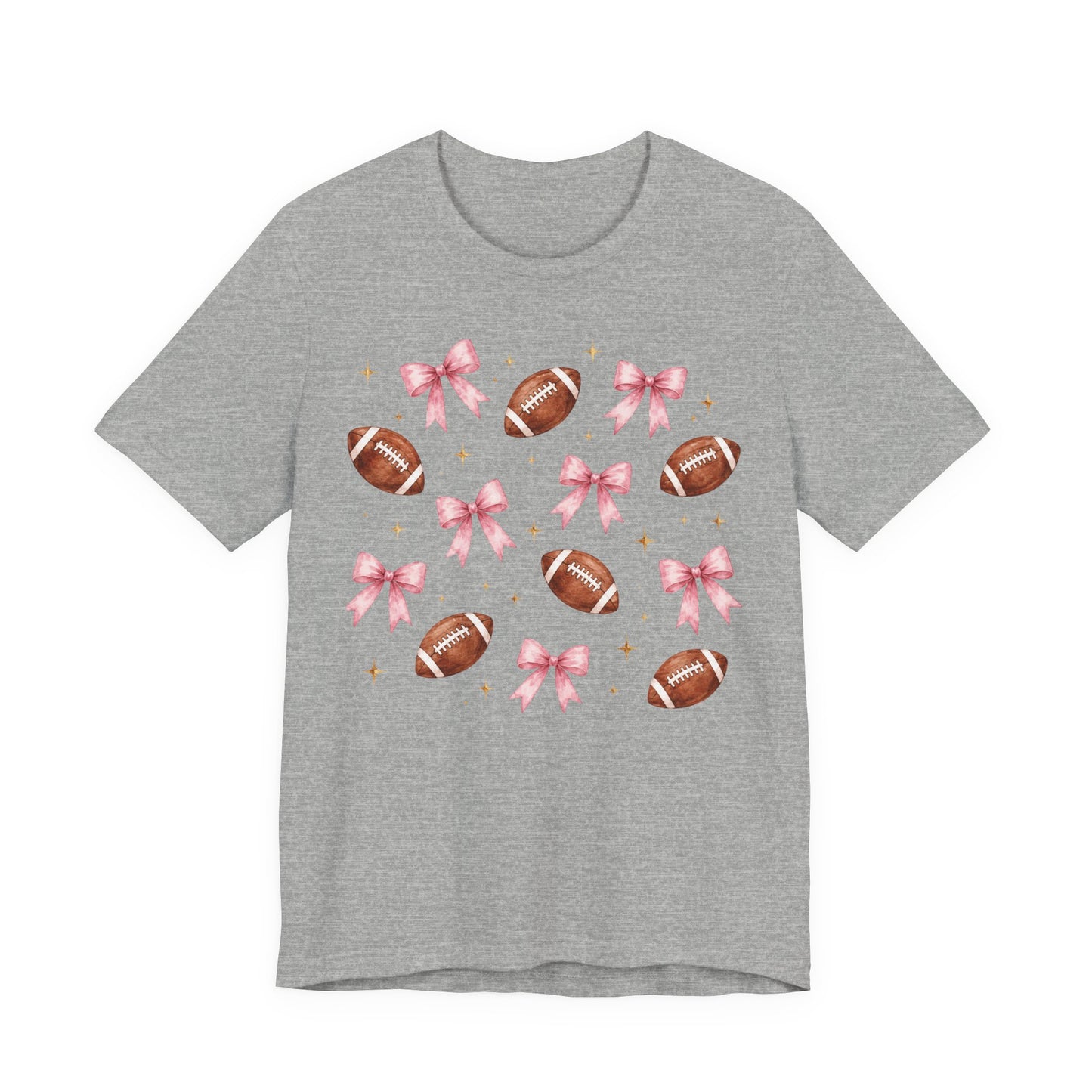 Football & Pink Bows Tee