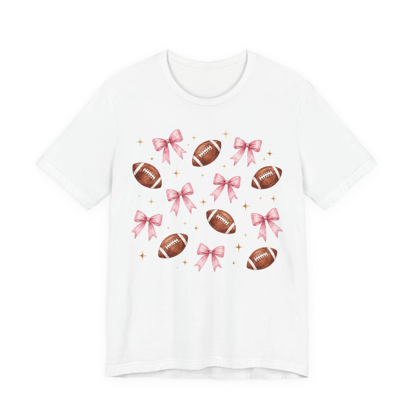 Football & Pink Bows Tee