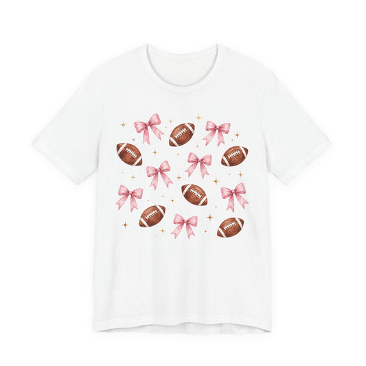 Football & Pink Bows Tee