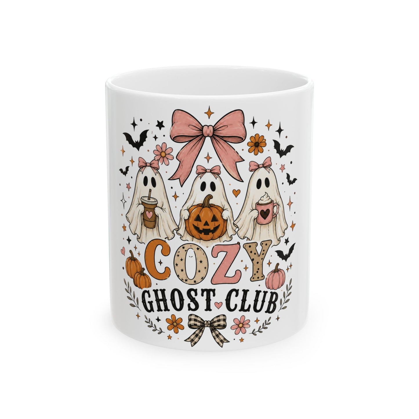 Cozy Ghost Club Ceramic Mug