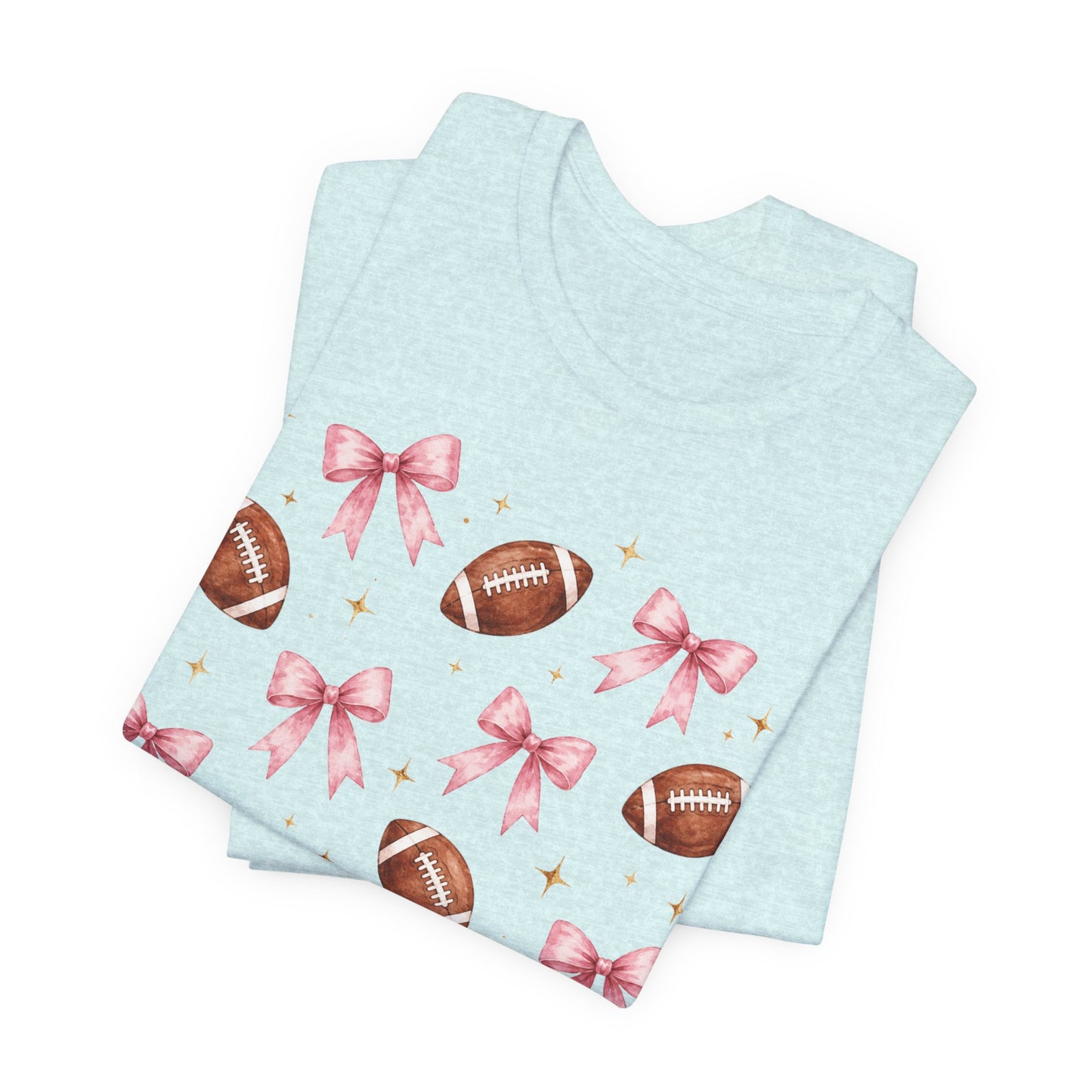 Football & Pink Bows Tee