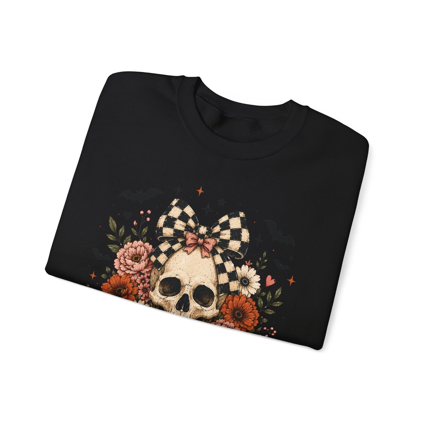Floral Skull & Pumpkin Sweatshirt