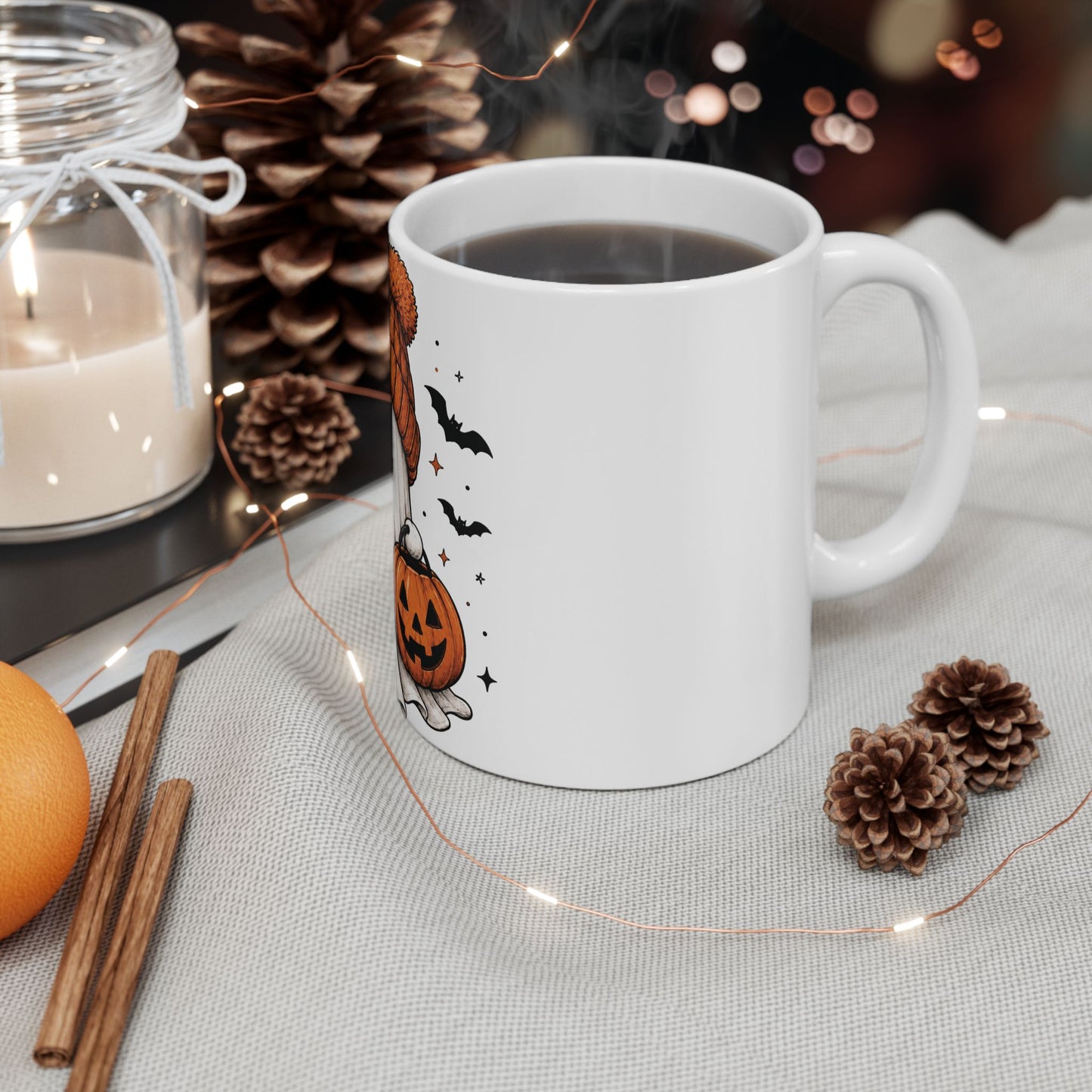 Cozy Ghost & Pumpkin Mug
