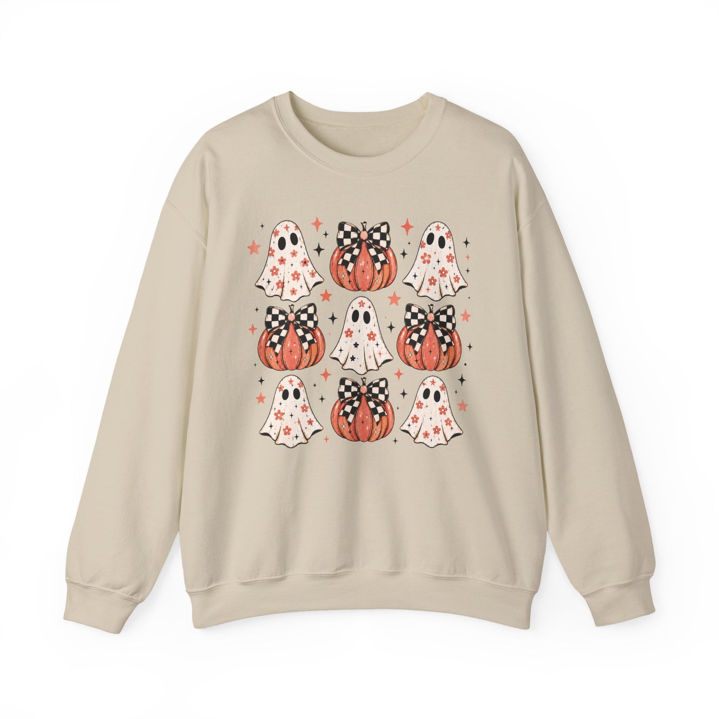 Spooky Ghost & Pumpkin Sweatshirt