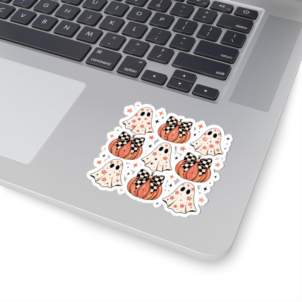 Spooky Ghost & Pumpkin Sticker