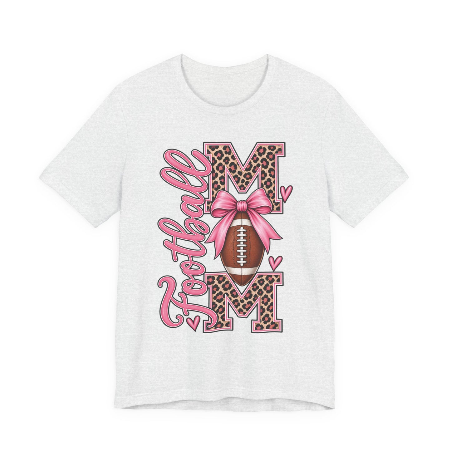 Football Mom Leopard & Bow Graphic Tee