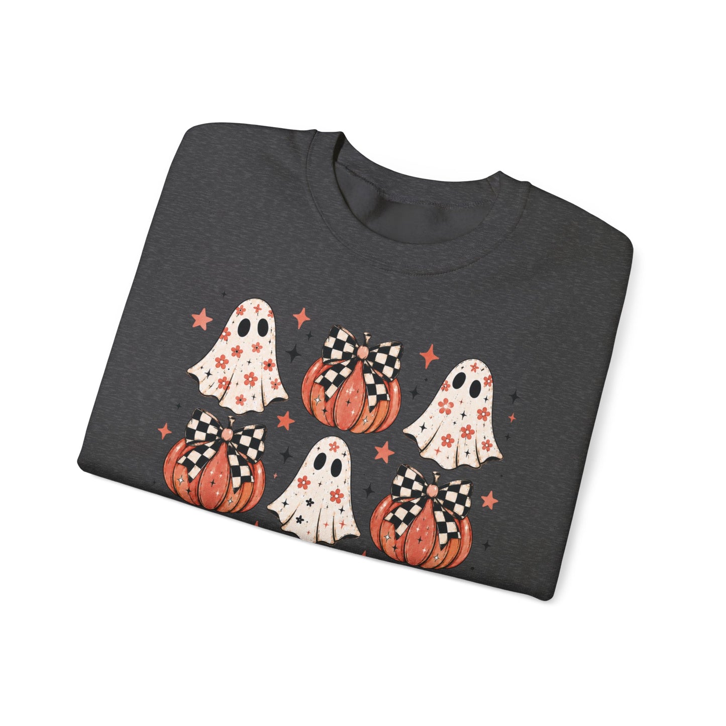 Spooky Ghost & Pumpkin Sweatshirt