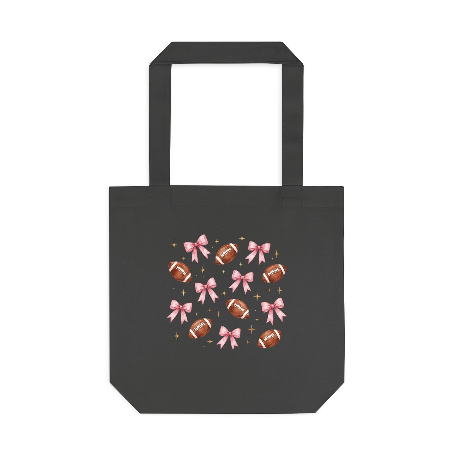 Football & Pink Bows Tote Bag