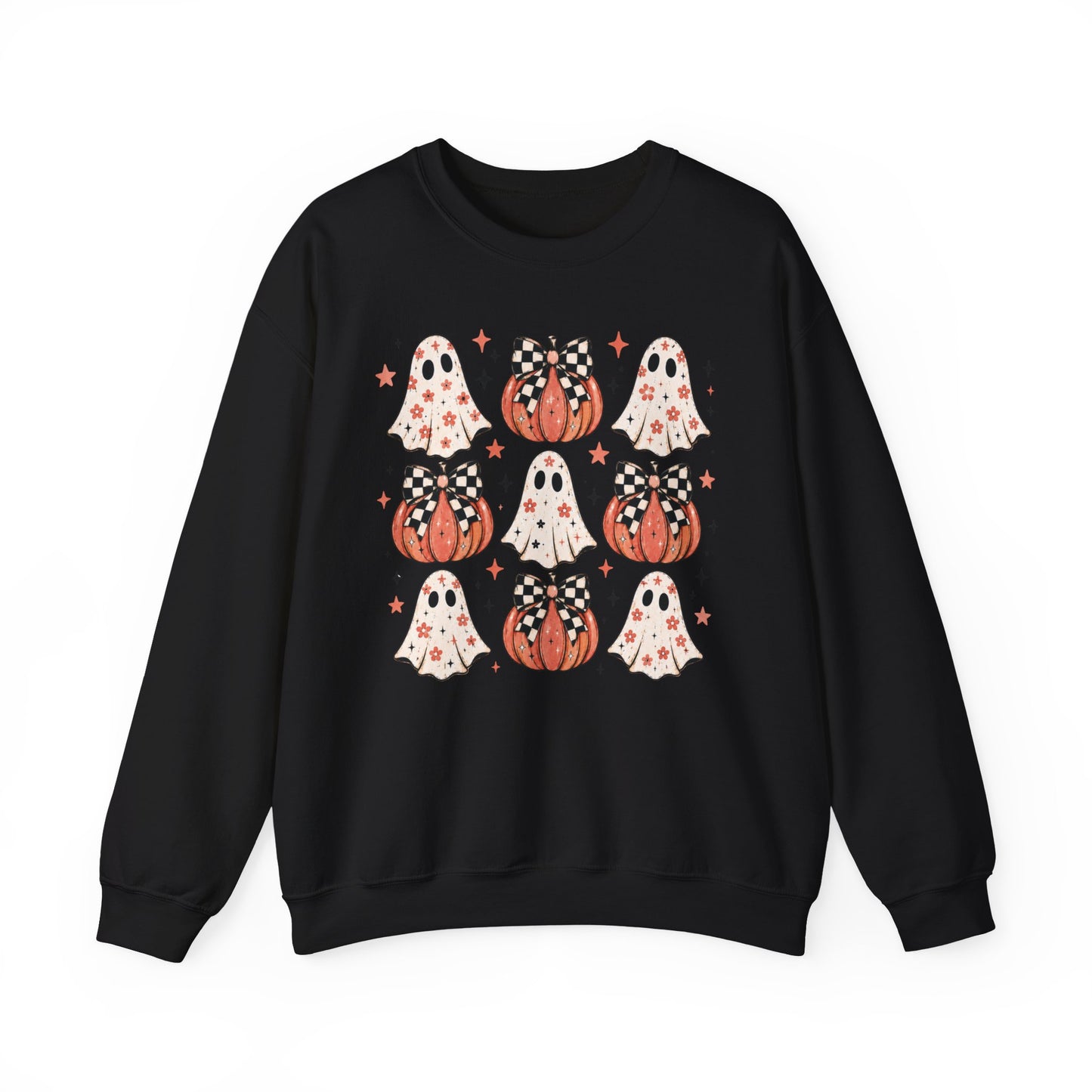 Spooky Ghost & Pumpkin Sweatshirt