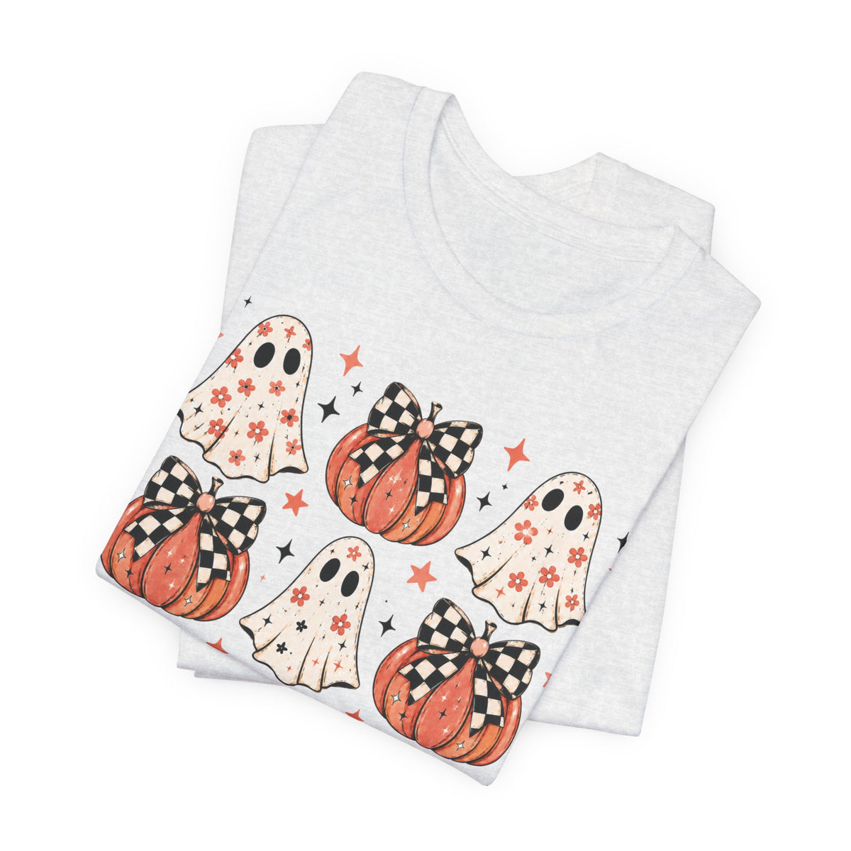 Spooky Ghost & Pumpkin Tee