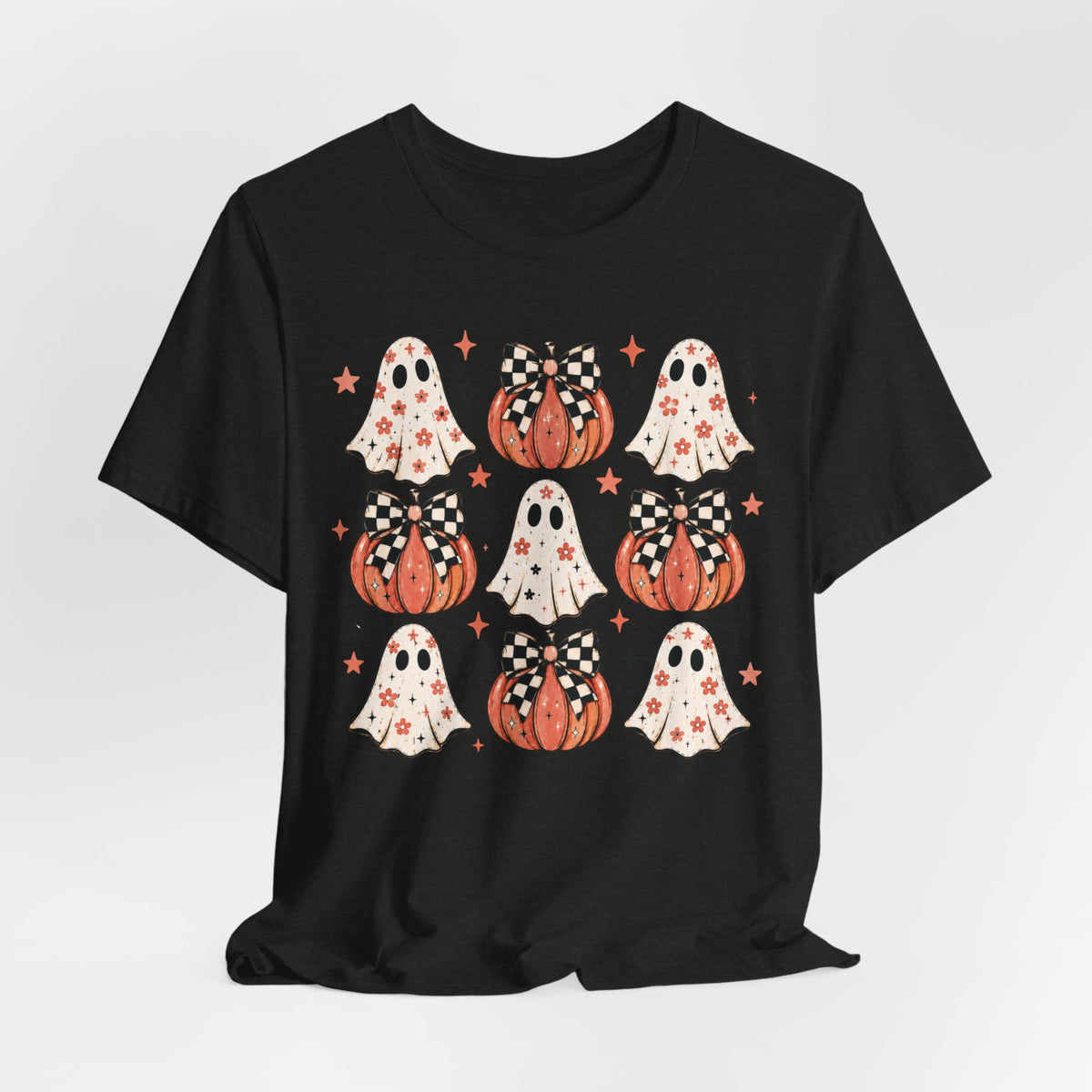 Spooky Ghost & Pumpkin Tee
