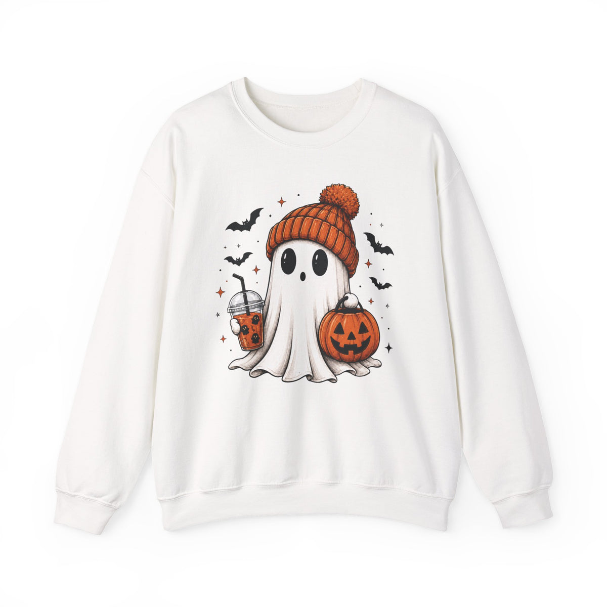 Cozy Ghost & Pumpkin Sweatshirt