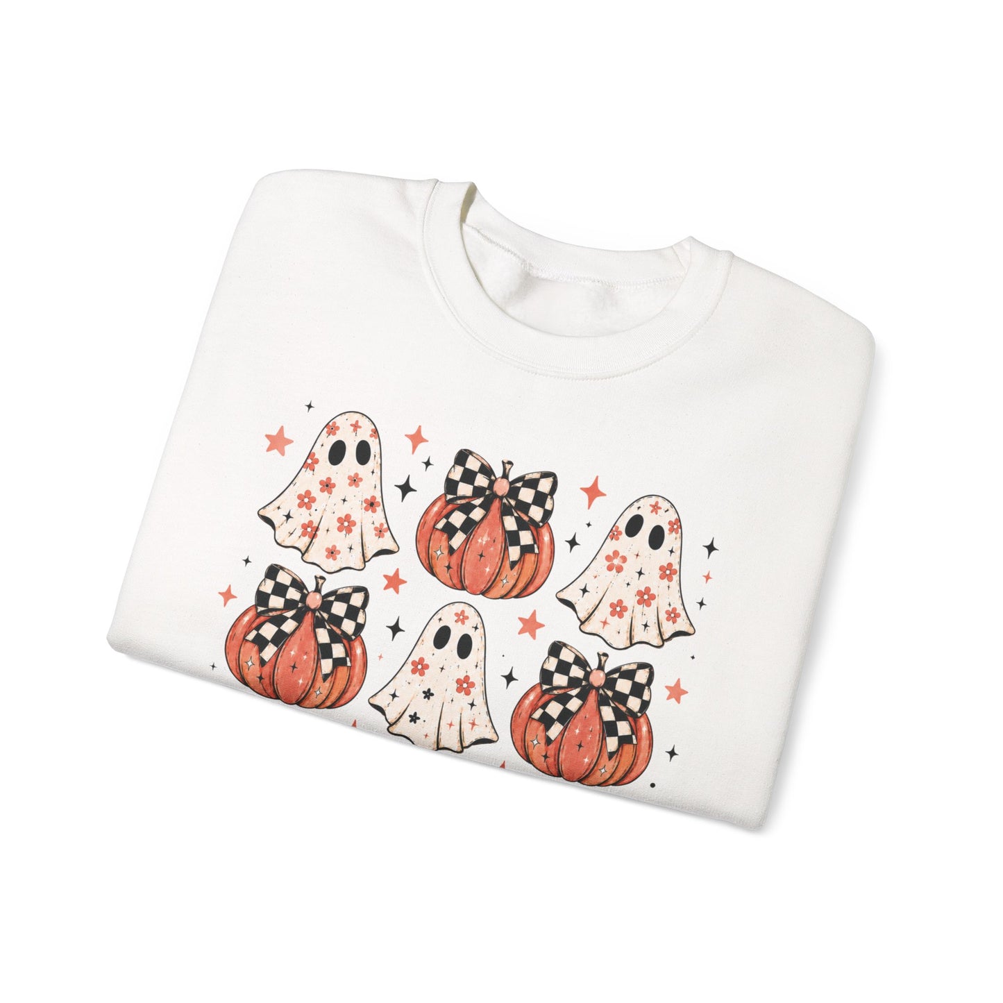 Spooky Ghost & Pumpkin Sweatshirt