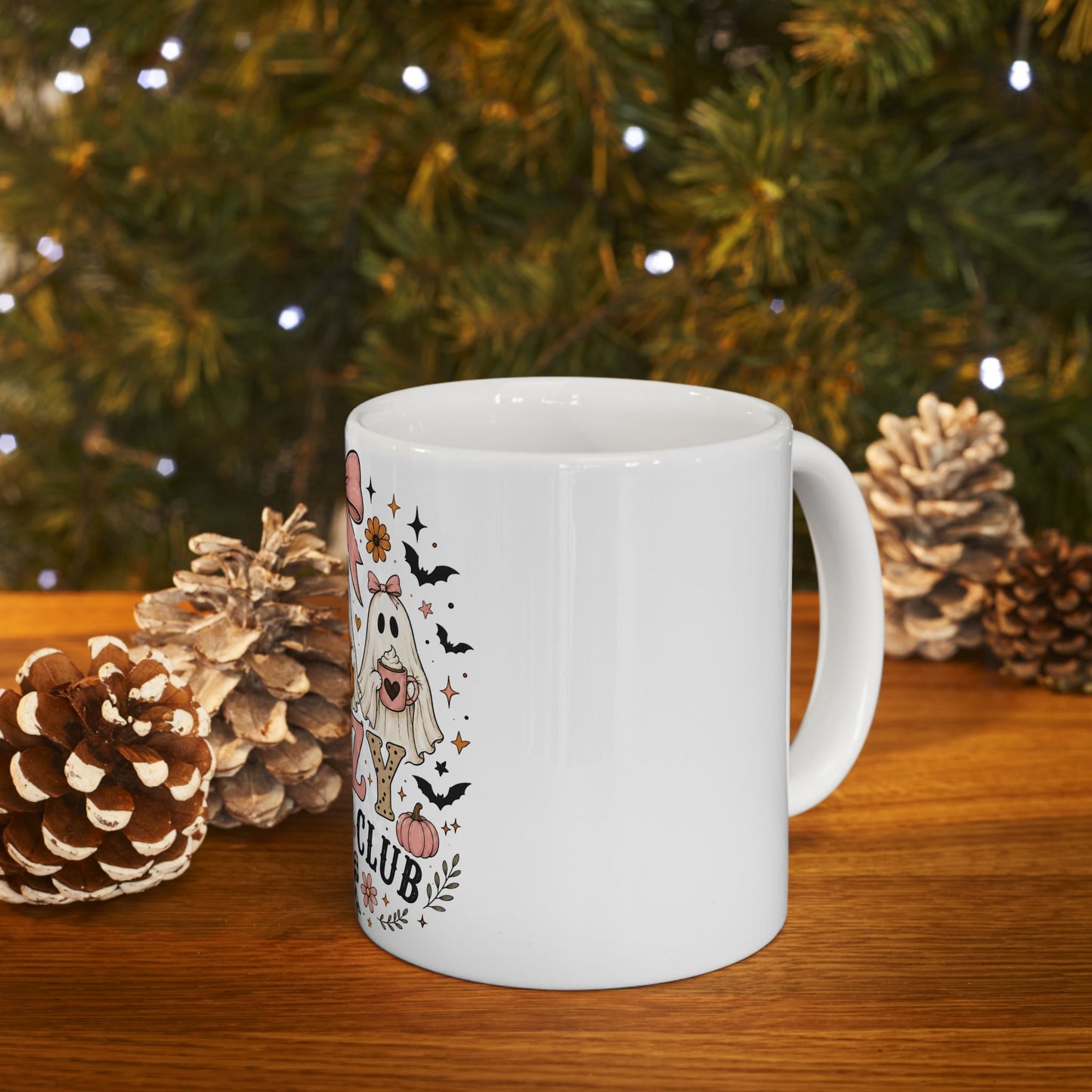 Cozy Ghost Club Ceramic Mug