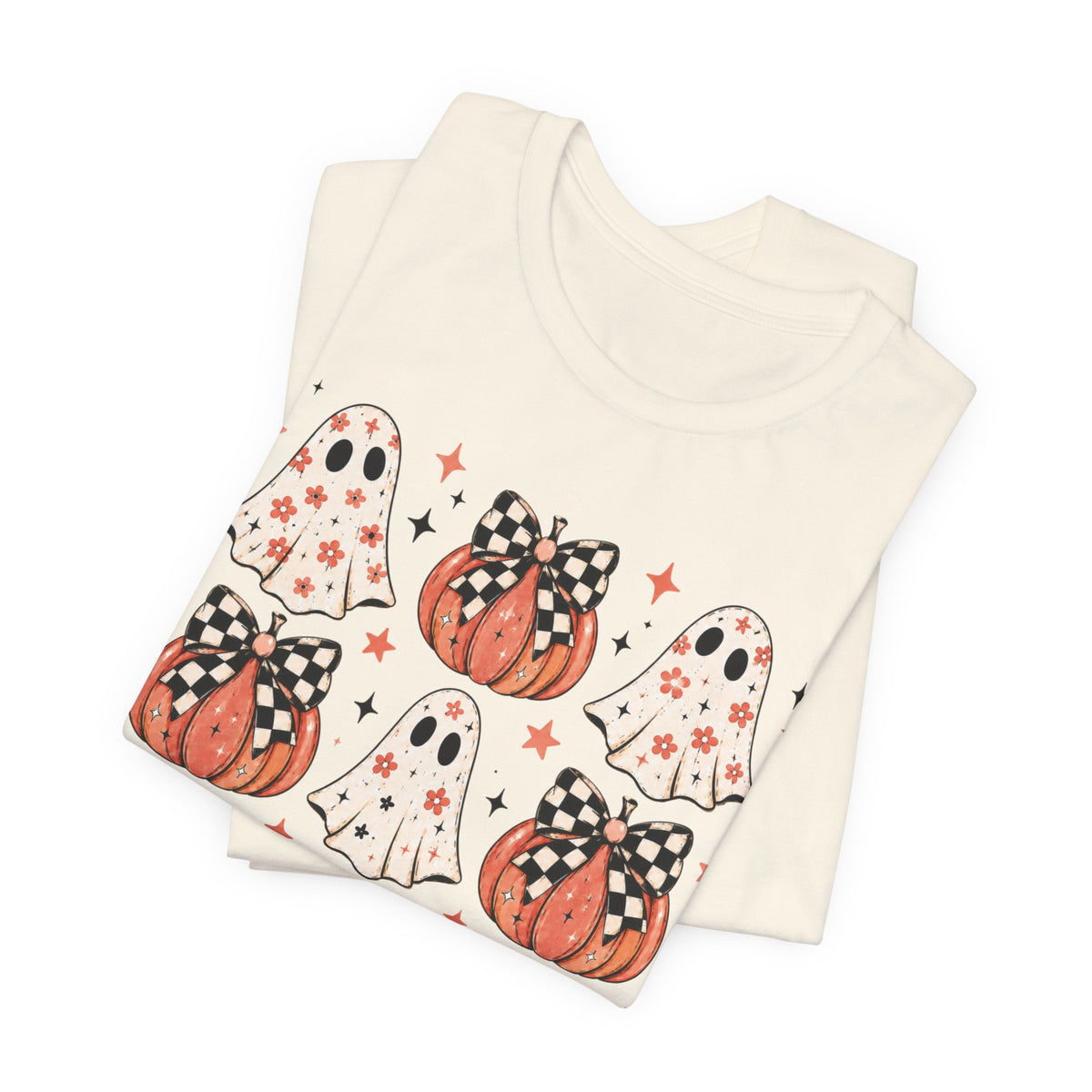 Spooky Ghost & Pumpkin Tee