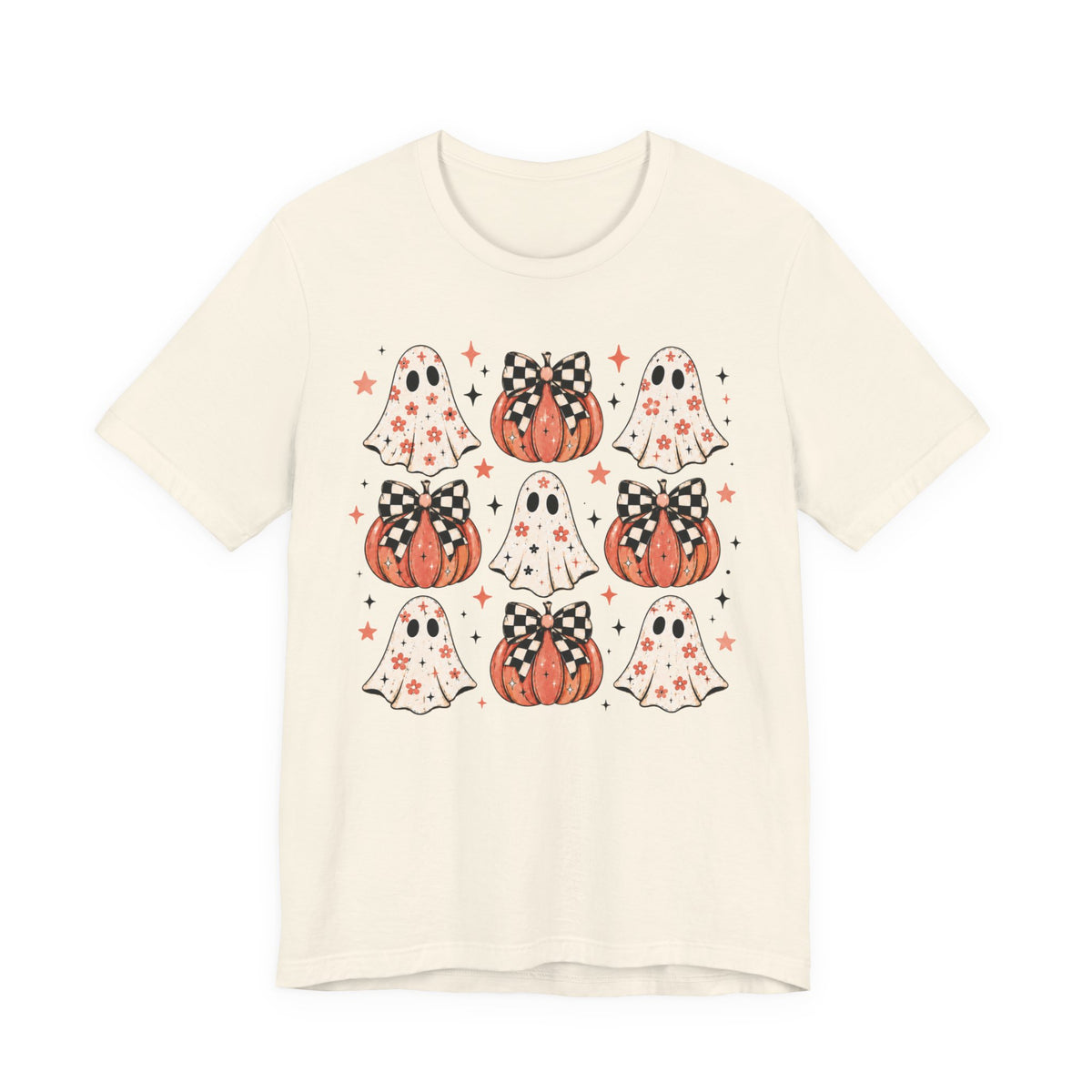 Spooky Ghost & Pumpkin Tee