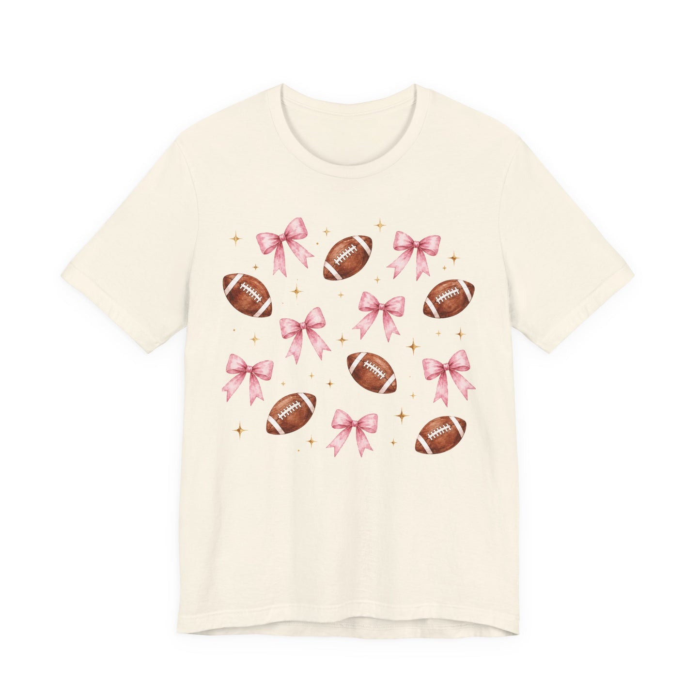 Football & Pink Bows Tee