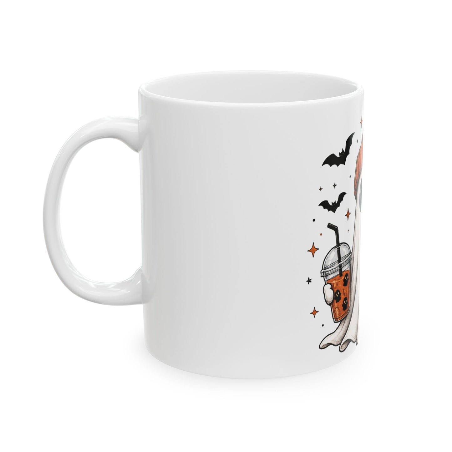 Cozy Ghost & Pumpkin Mug