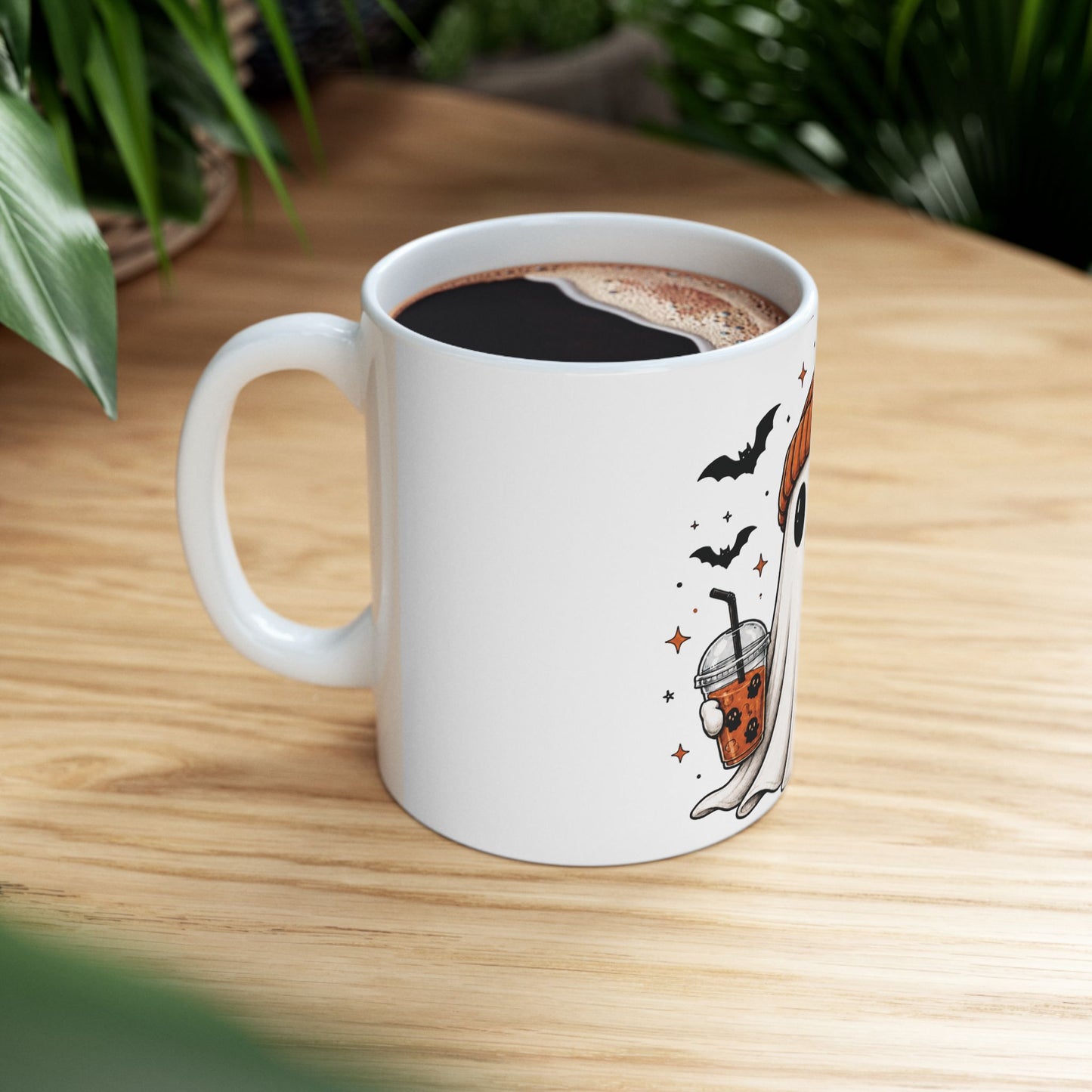 Cozy Ghost & Pumpkin Mug