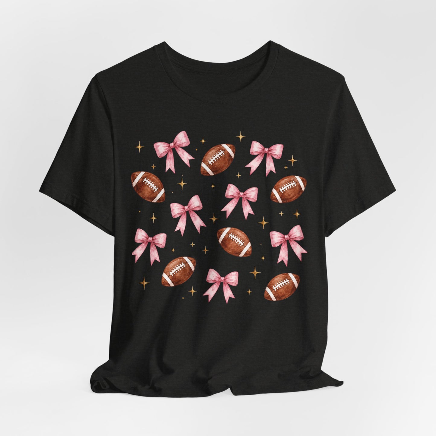 Football & Pink Bows Tee
