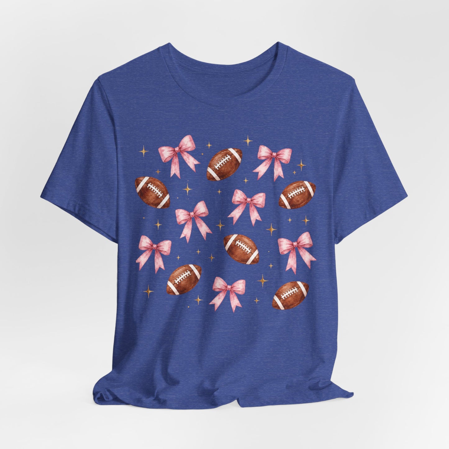 Football & Pink Bows Tee