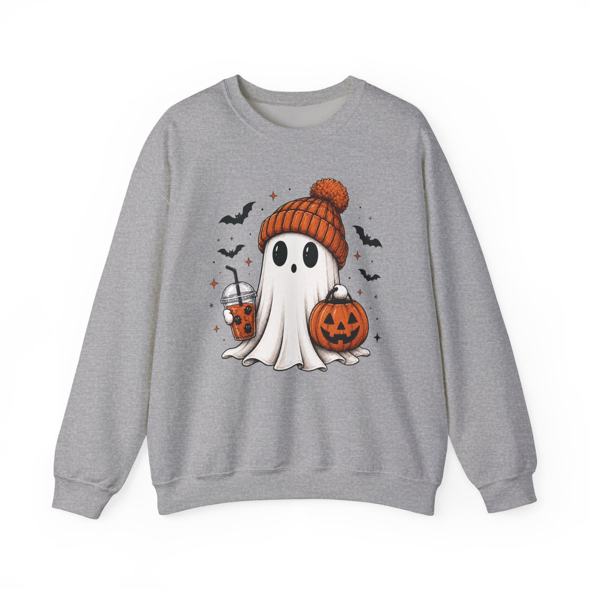 Cozy Ghost & Pumpkin Sweatshirt