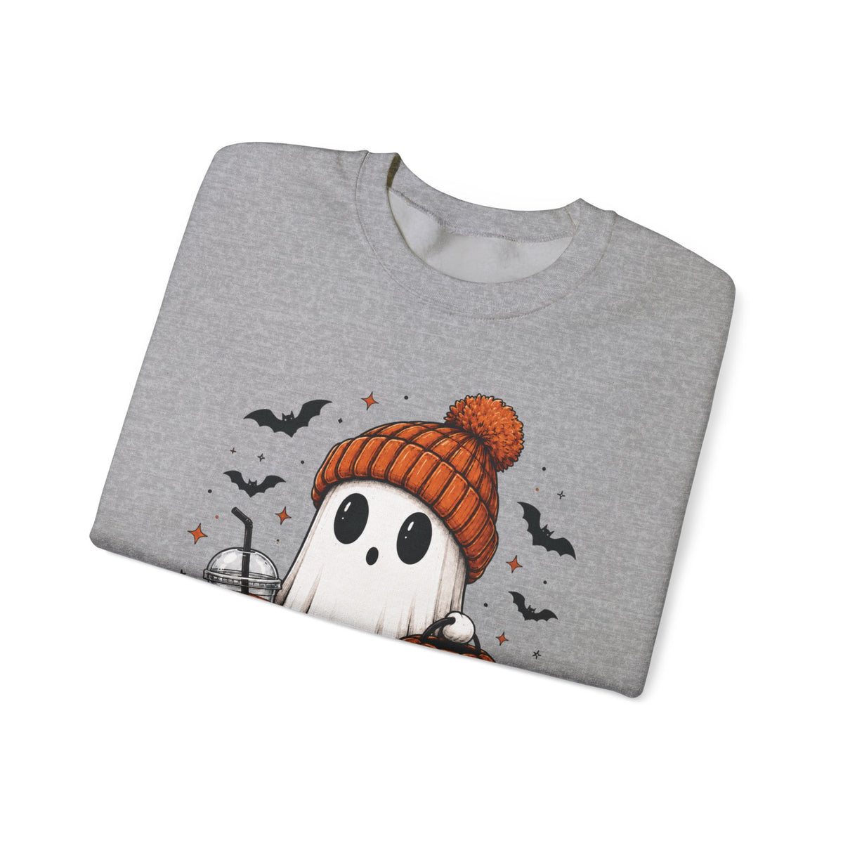 Cozy Ghost & Pumpkin Sweatshirt