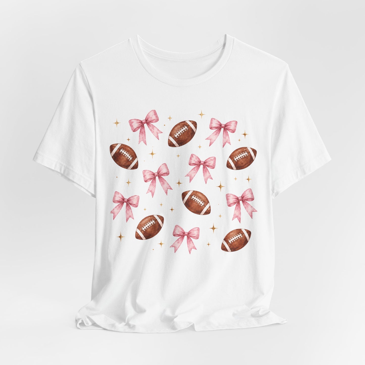 Football & Pink Bows Tee