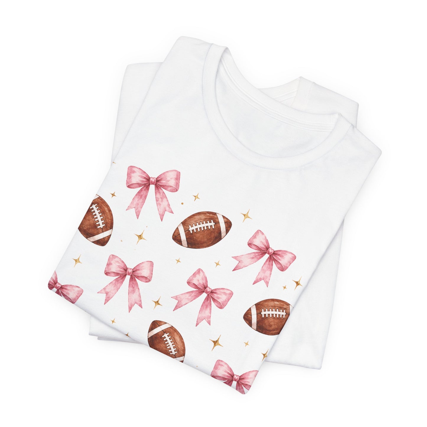 Football & Pink Bows Tee
