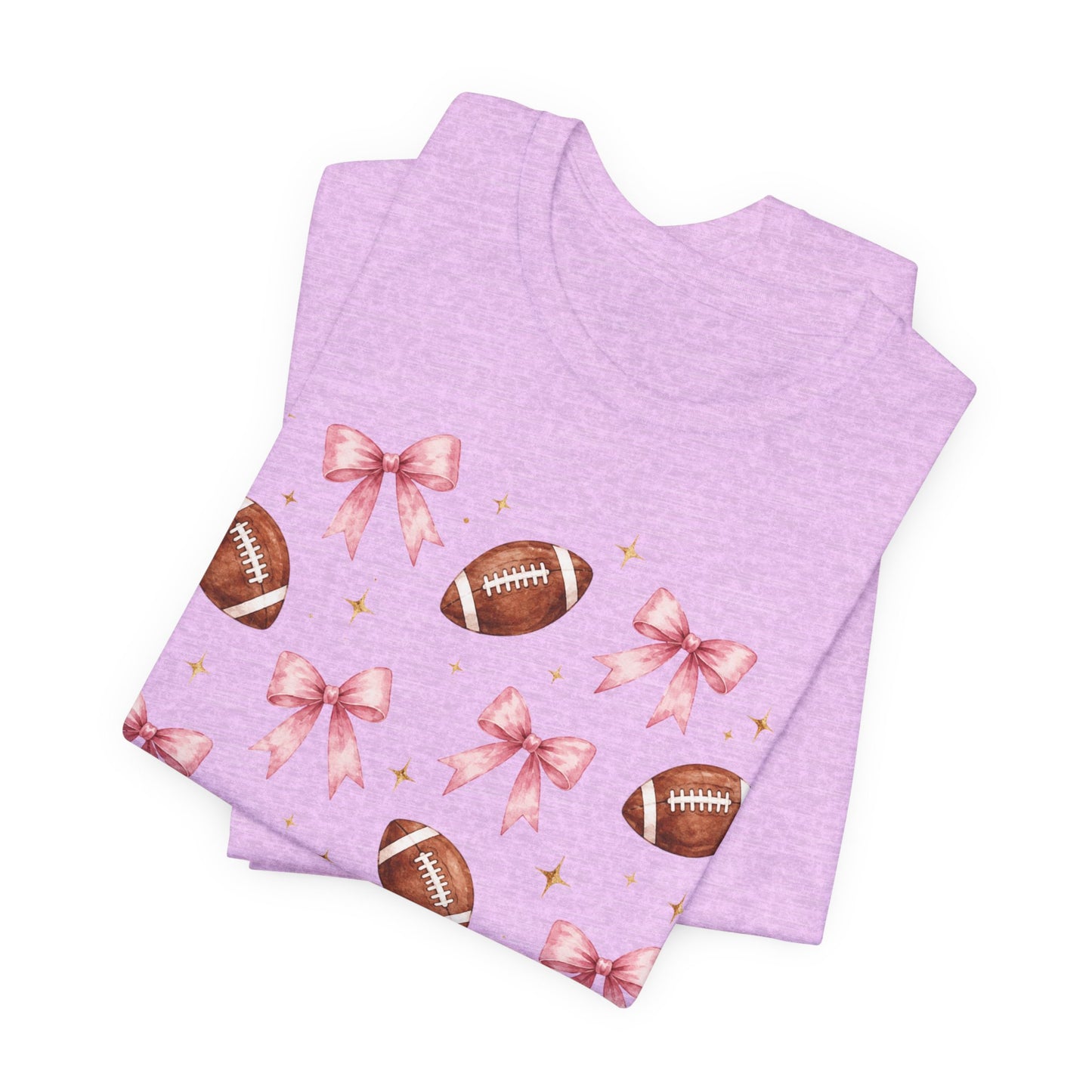 Football & Pink Bows Tee
