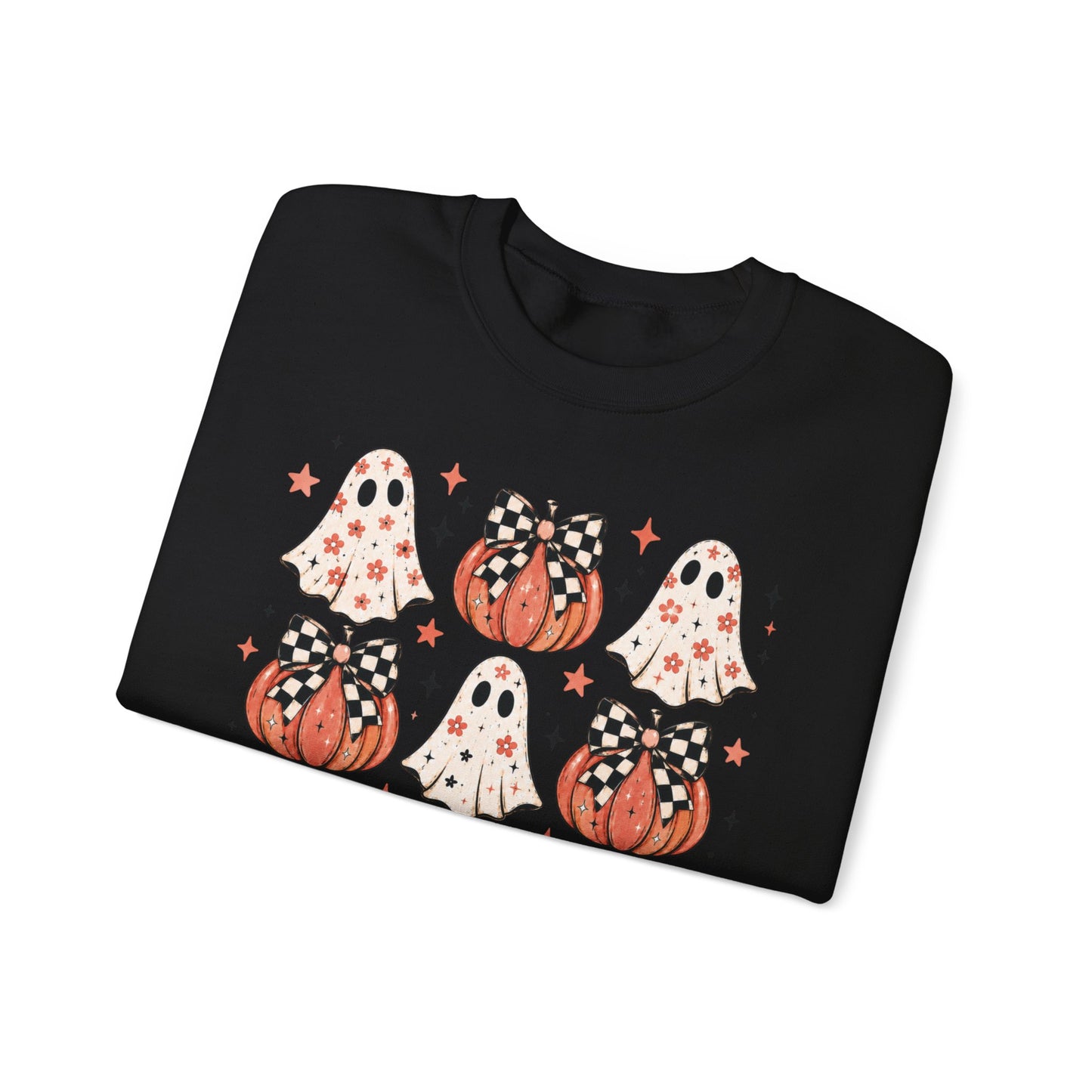Spooky Ghost & Pumpkin Sweatshirt