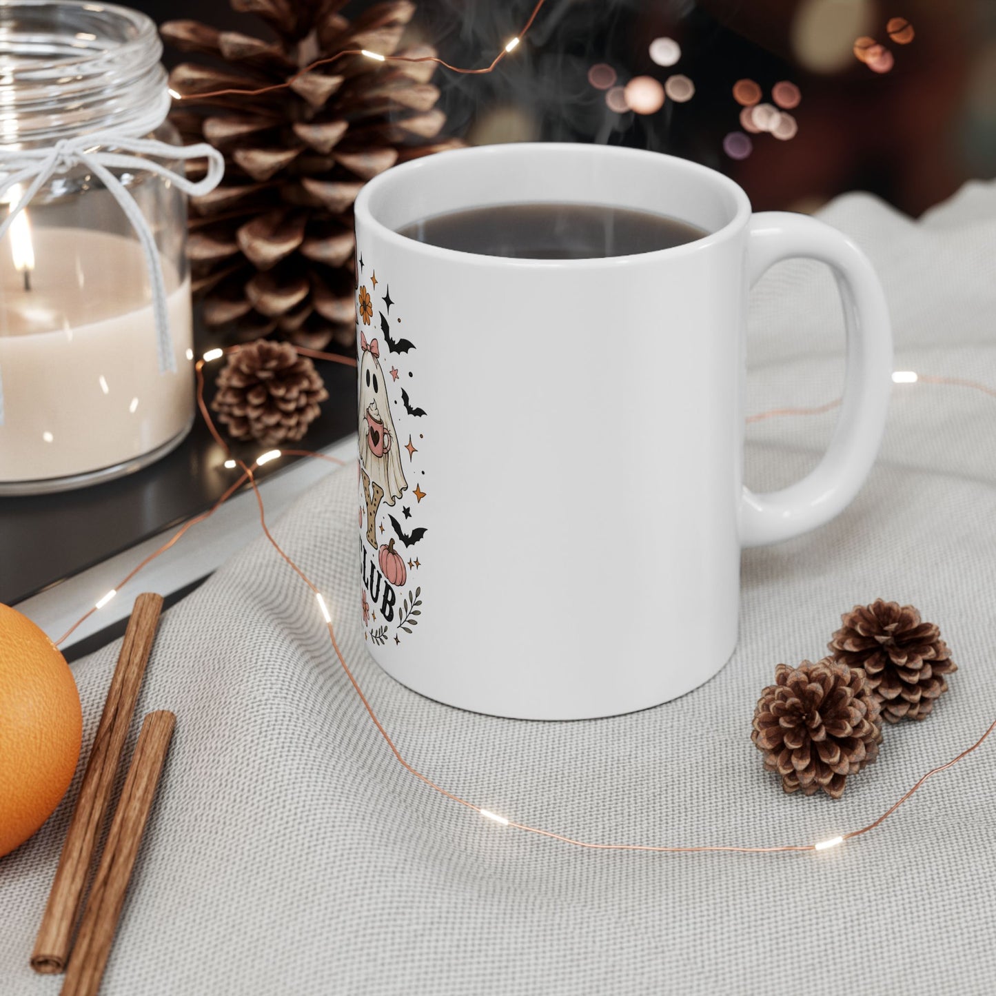 Cozy Ghost Club Ceramic Mug