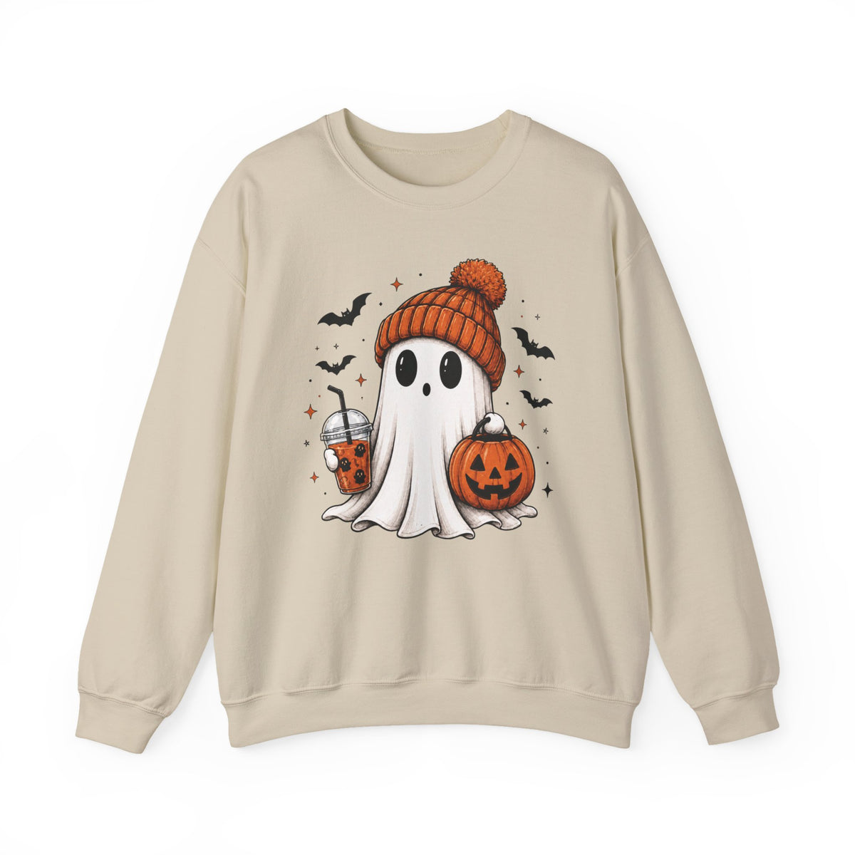 Cozy Ghost & Pumpkin Sweatshirt