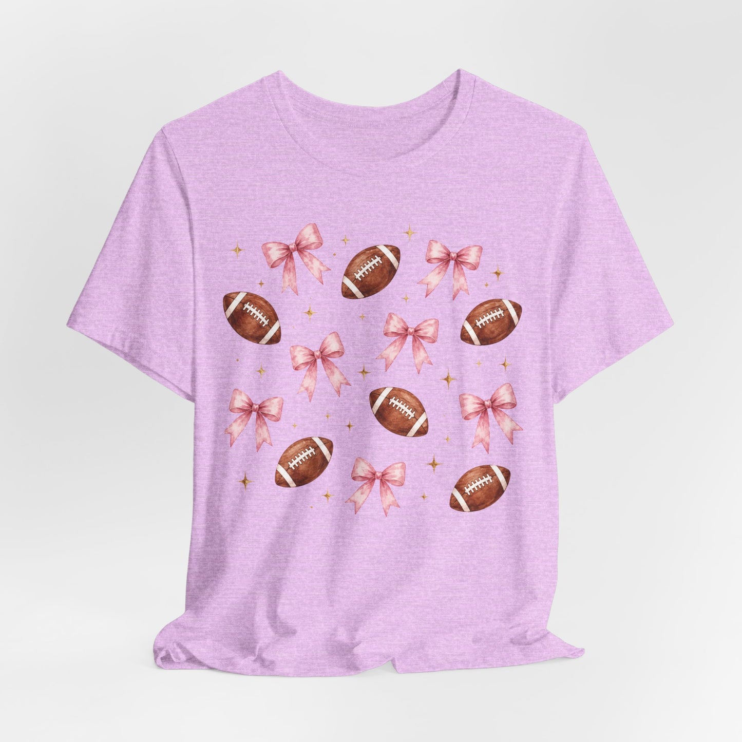 Football & Pink Bows Tee