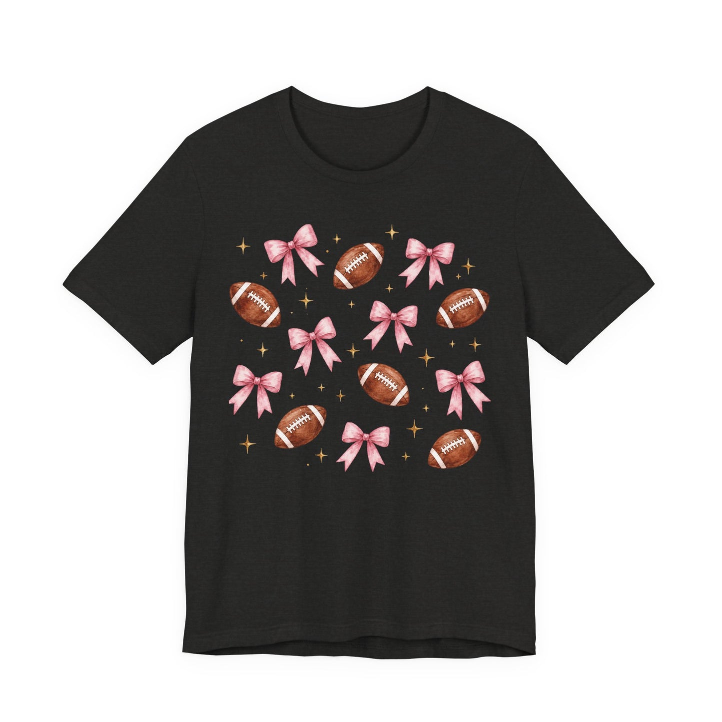 Football & Pink Bows Tee