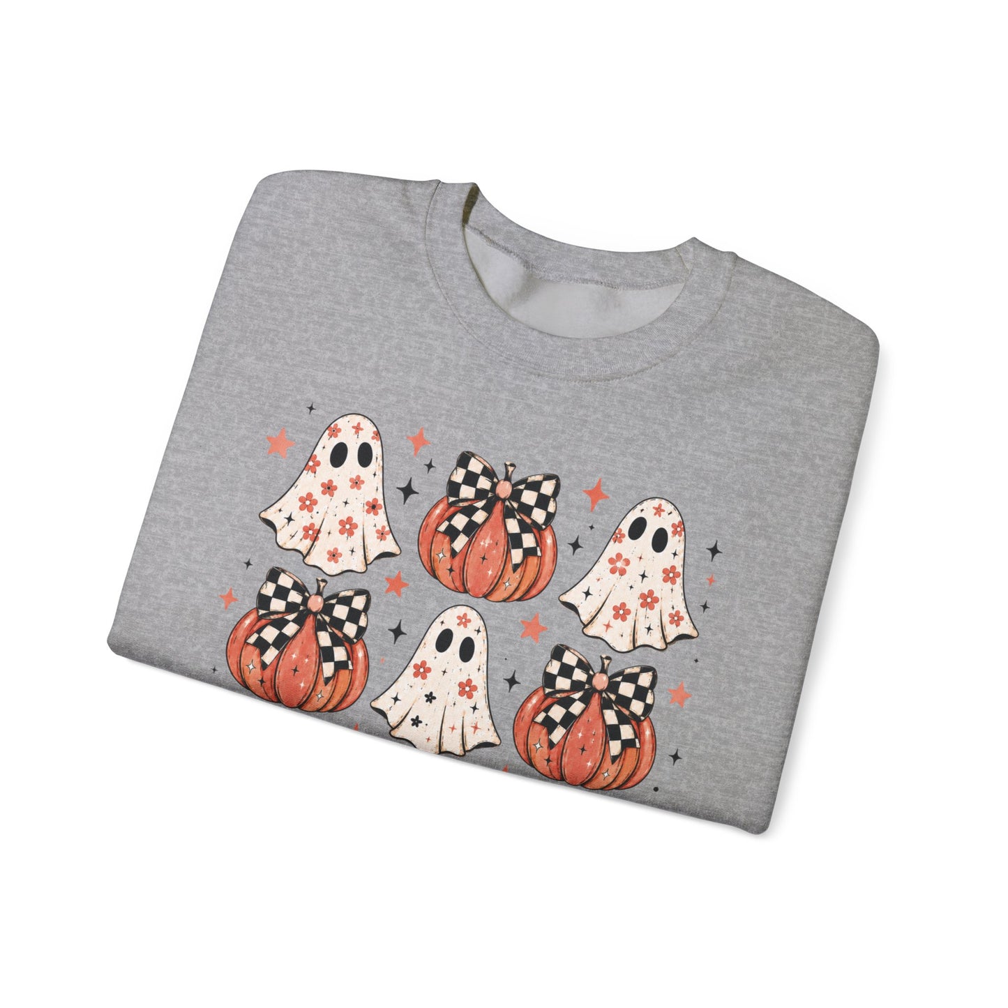 Spooky Ghost & Pumpkin Sweatshirt