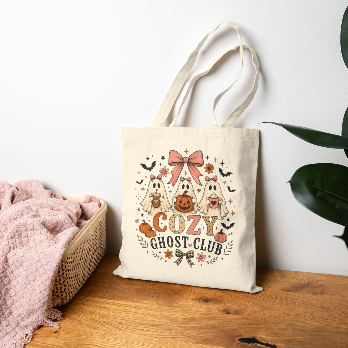 Cozy Ghost Club Tote Bag