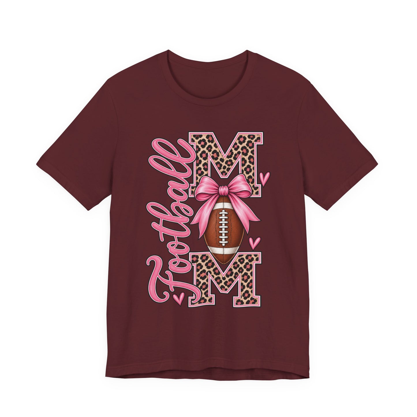 Football Mom Leopard & Bow Graphic Tee