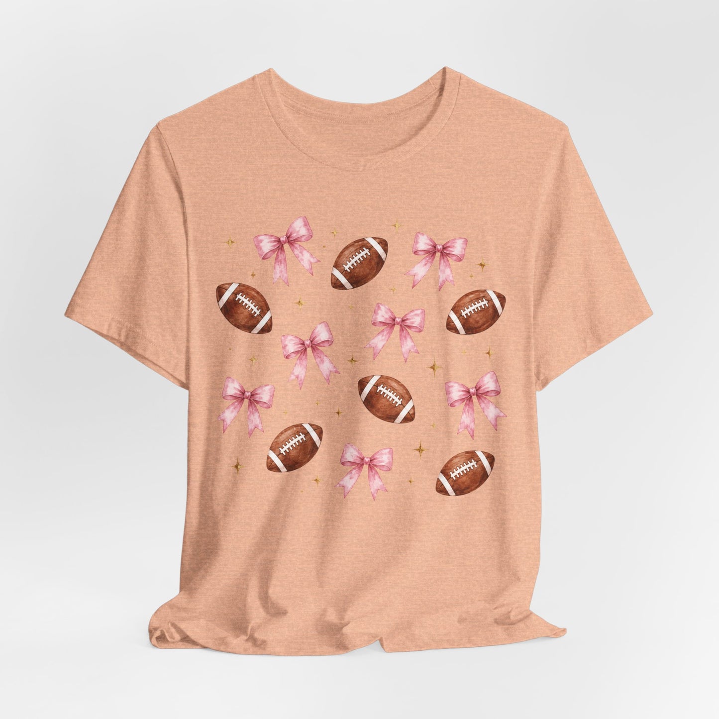 Football & Pink Bows Tee