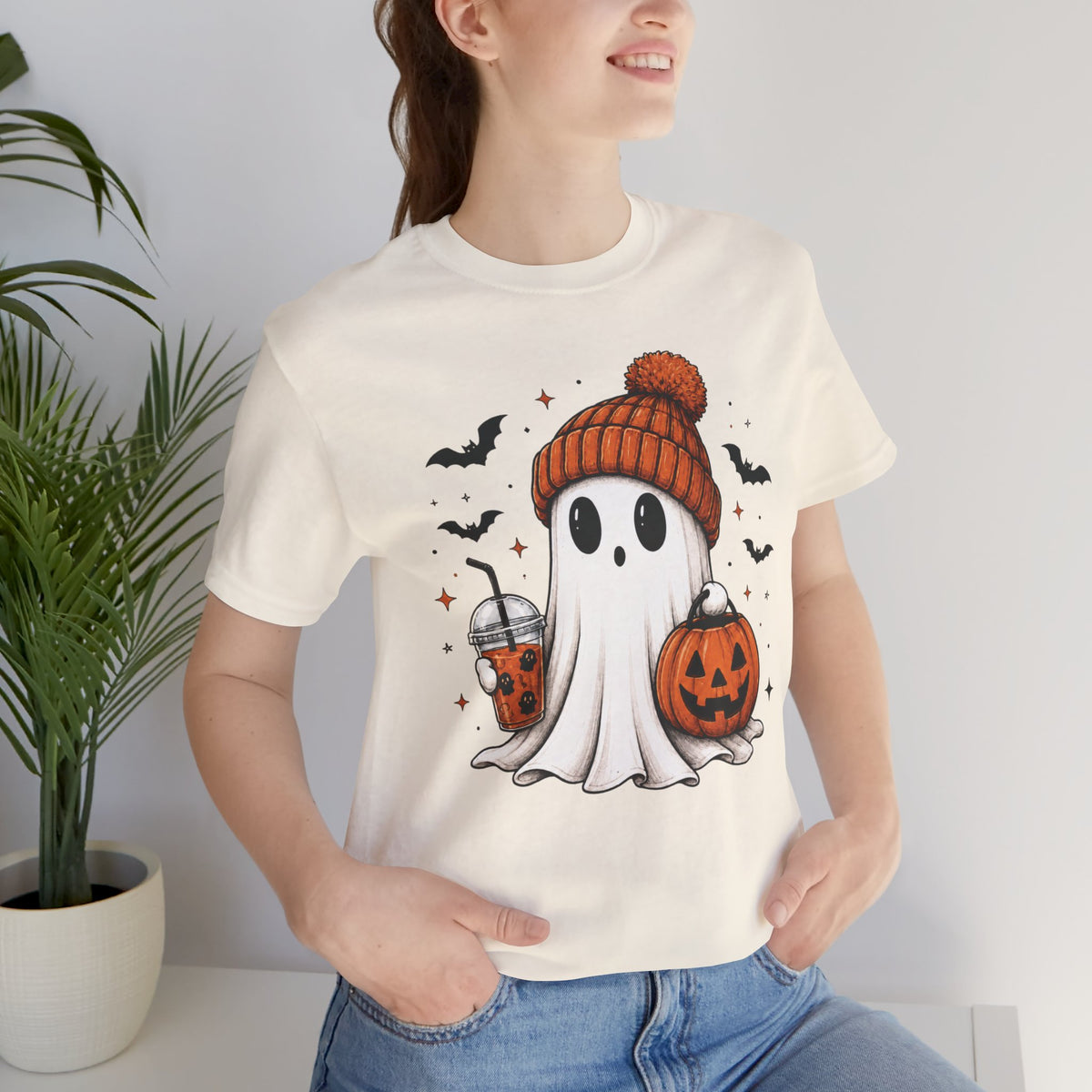 Cozy Ghost & Pumkin Tee