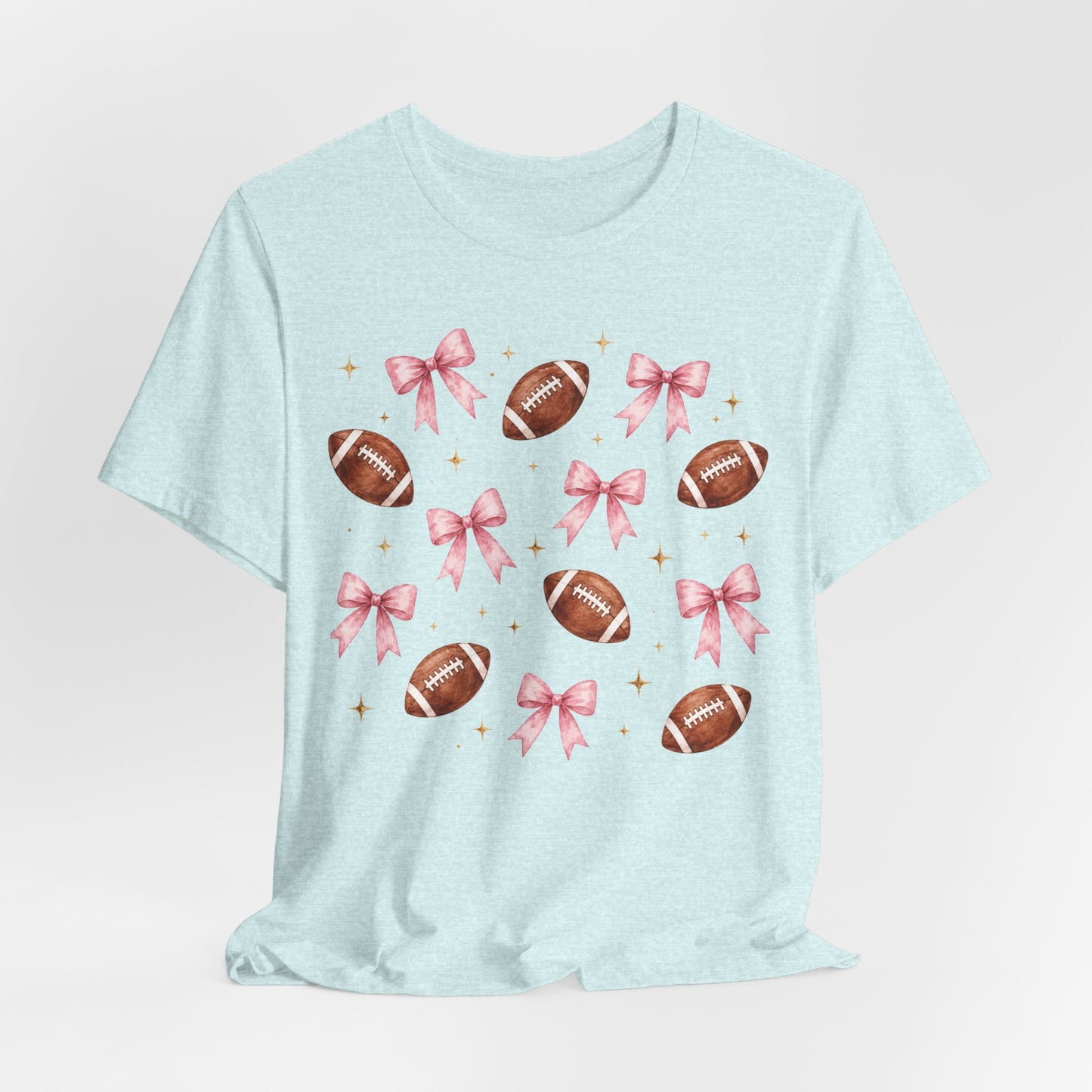 Football & Pink Bows Tee