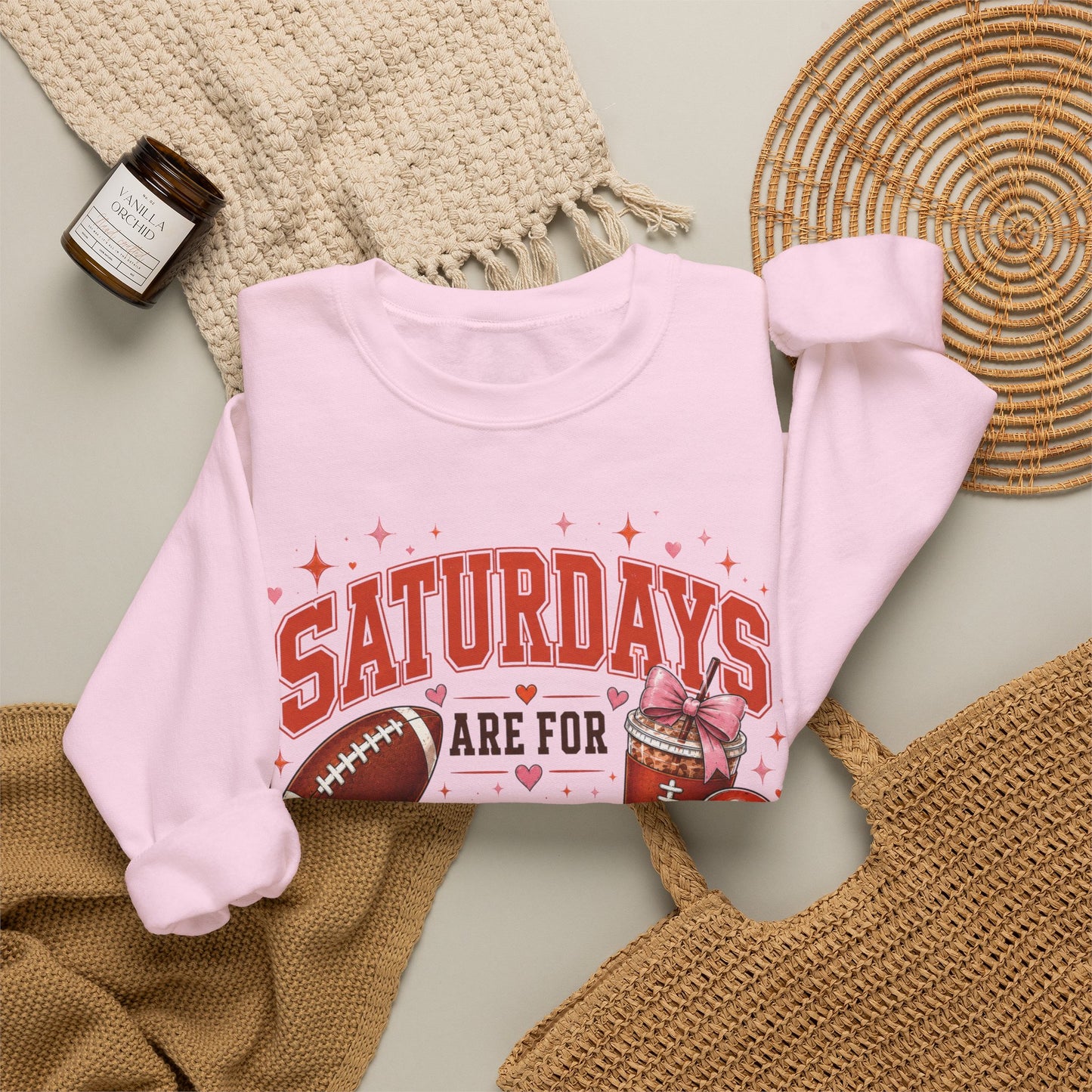 Saturdays Are For Football Crewneck Sweatshirt