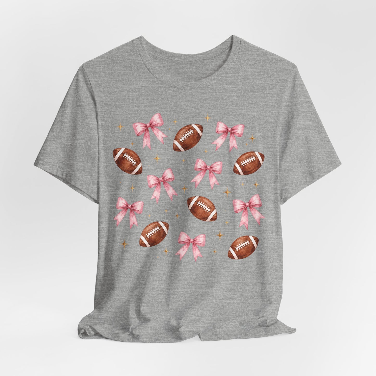 Football & Pink Bows Tee